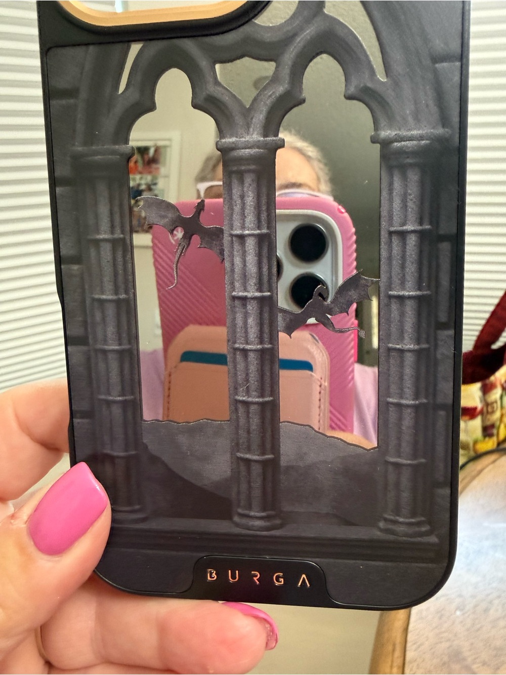 Burga NEW Gothic HOUSE OF DRAGONS/GAME OF THRONS INSPIRED mirrored Case Black